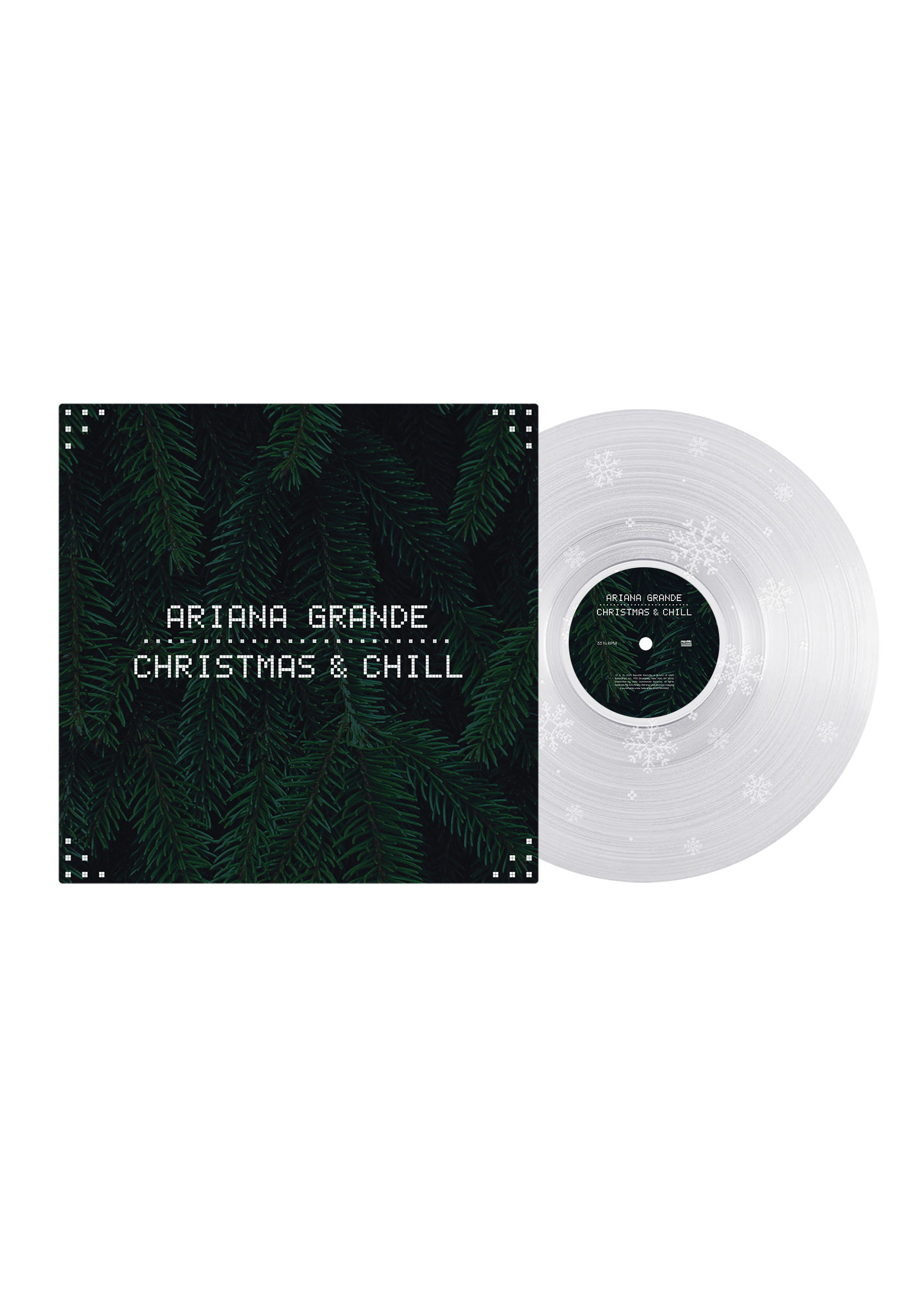 christmas & chill 10th anniversary edition lp (clear w/ snowflake christmas & chill 10th anniversary edition lp (clear w/ snowflake