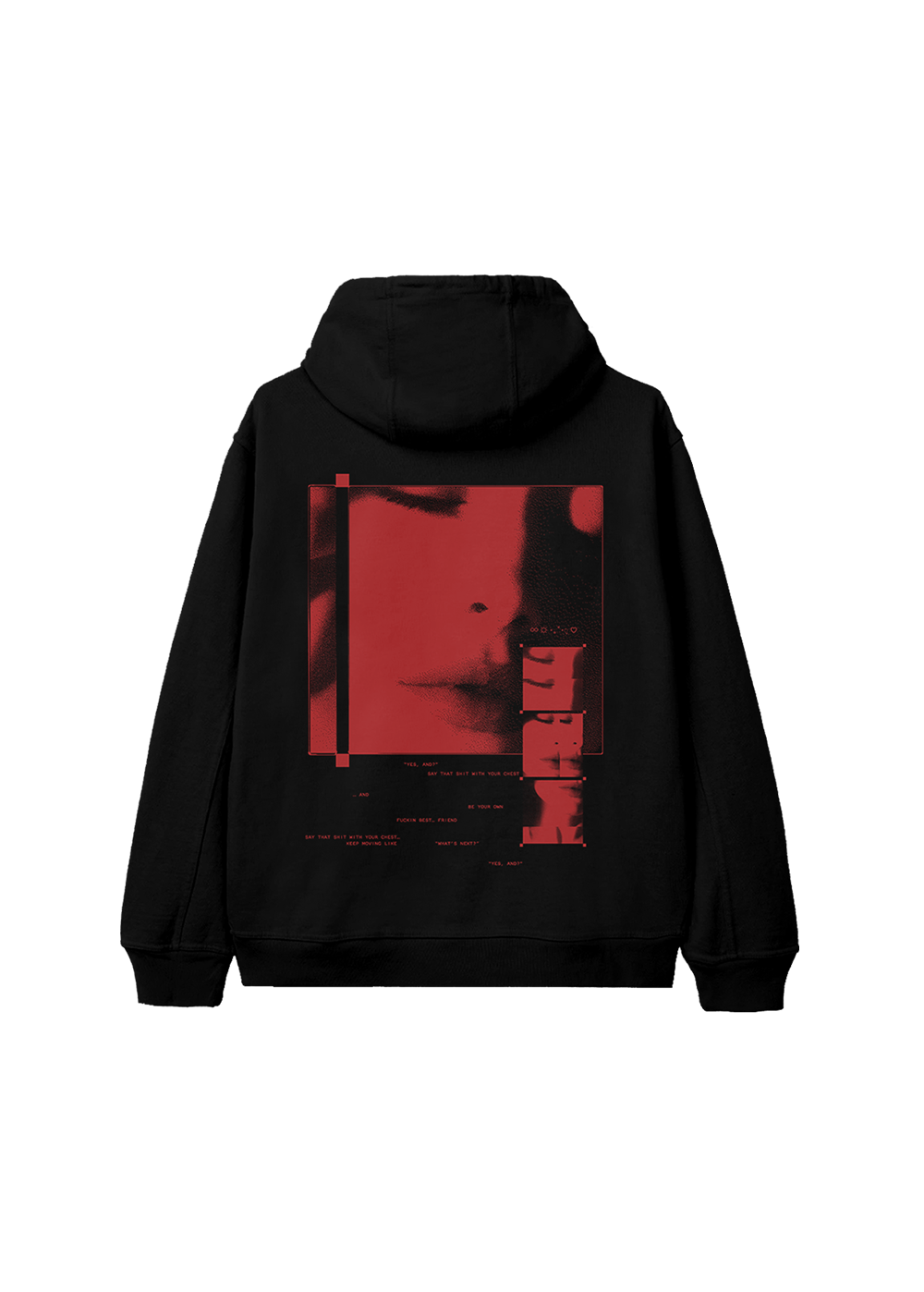 eternal sunshine close up hoodie back