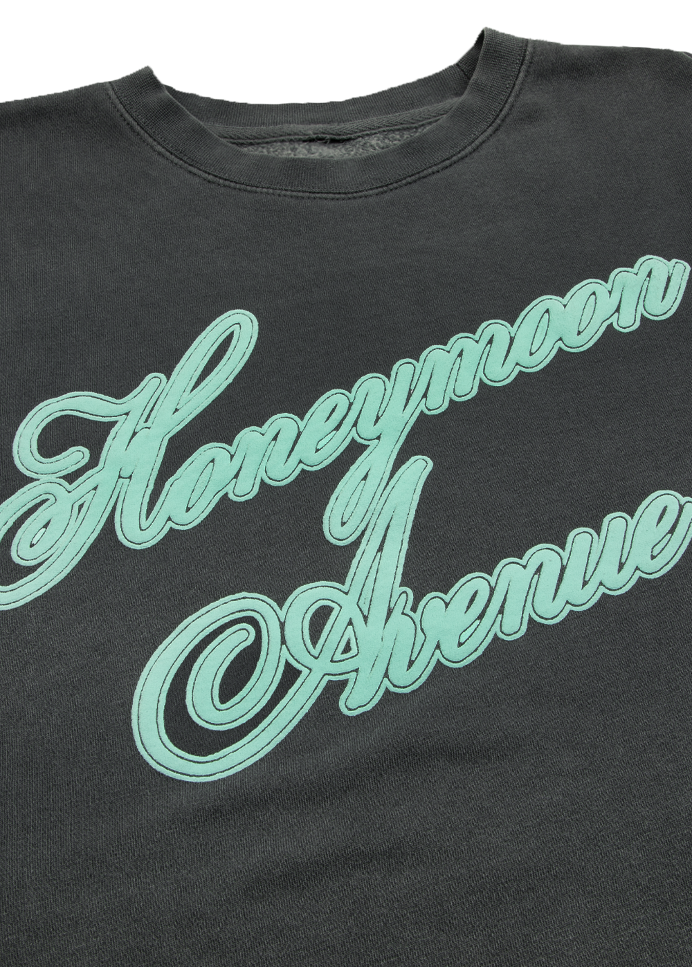 yours truly 10th anniversary honeymoon avenue crewneck detail