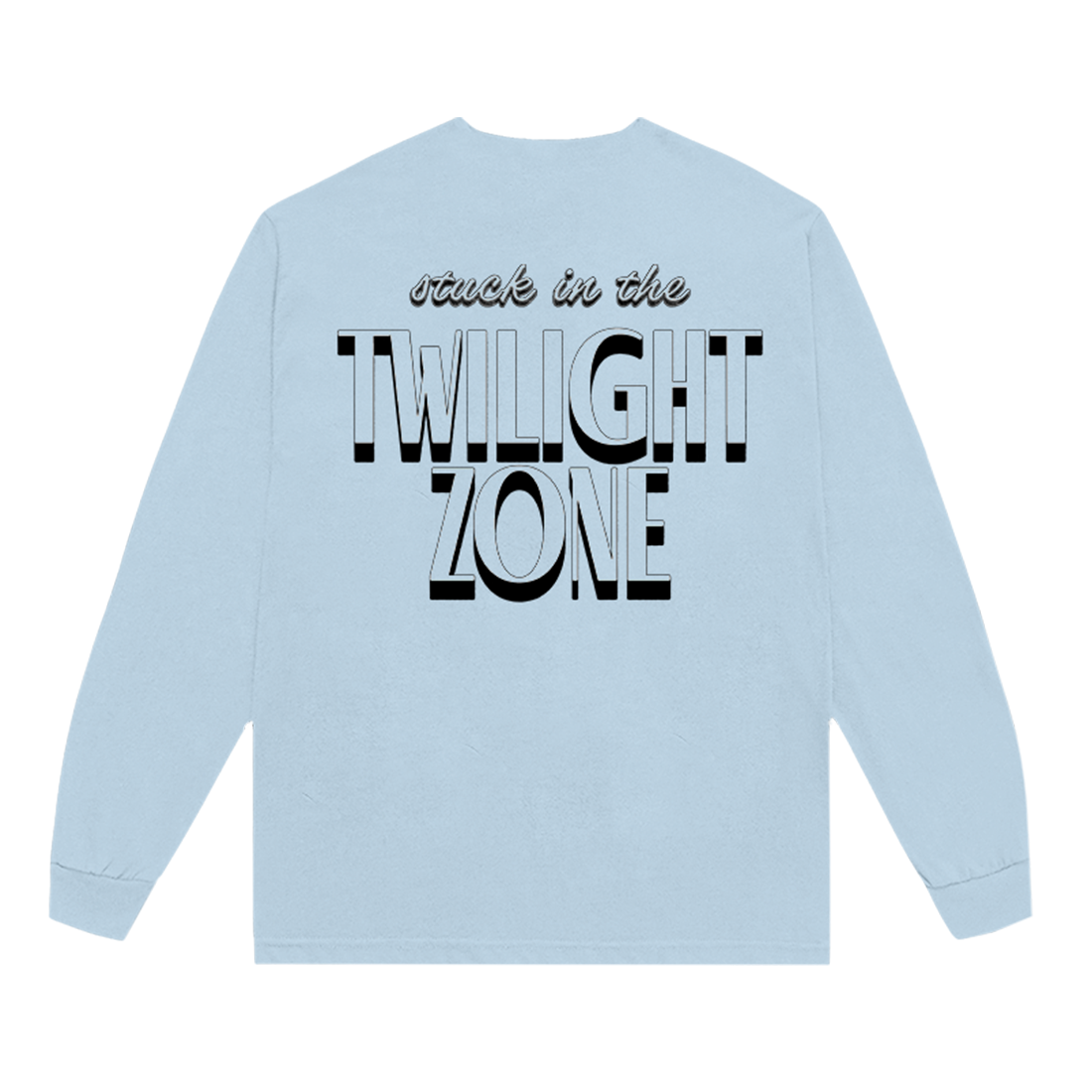 twilight zone clock longsleeve t-shirt back