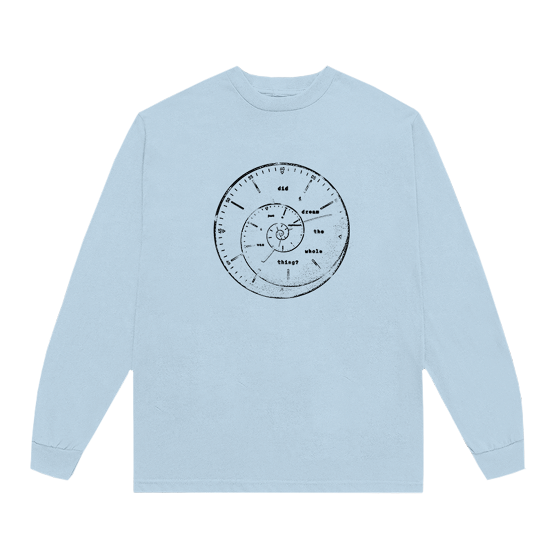 twilight zone clock longsleeve t-shirt front