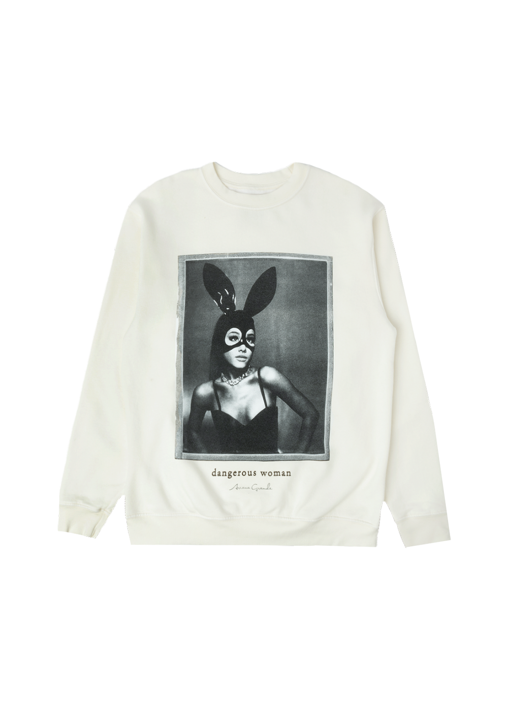 dangerous woman cream crewneck