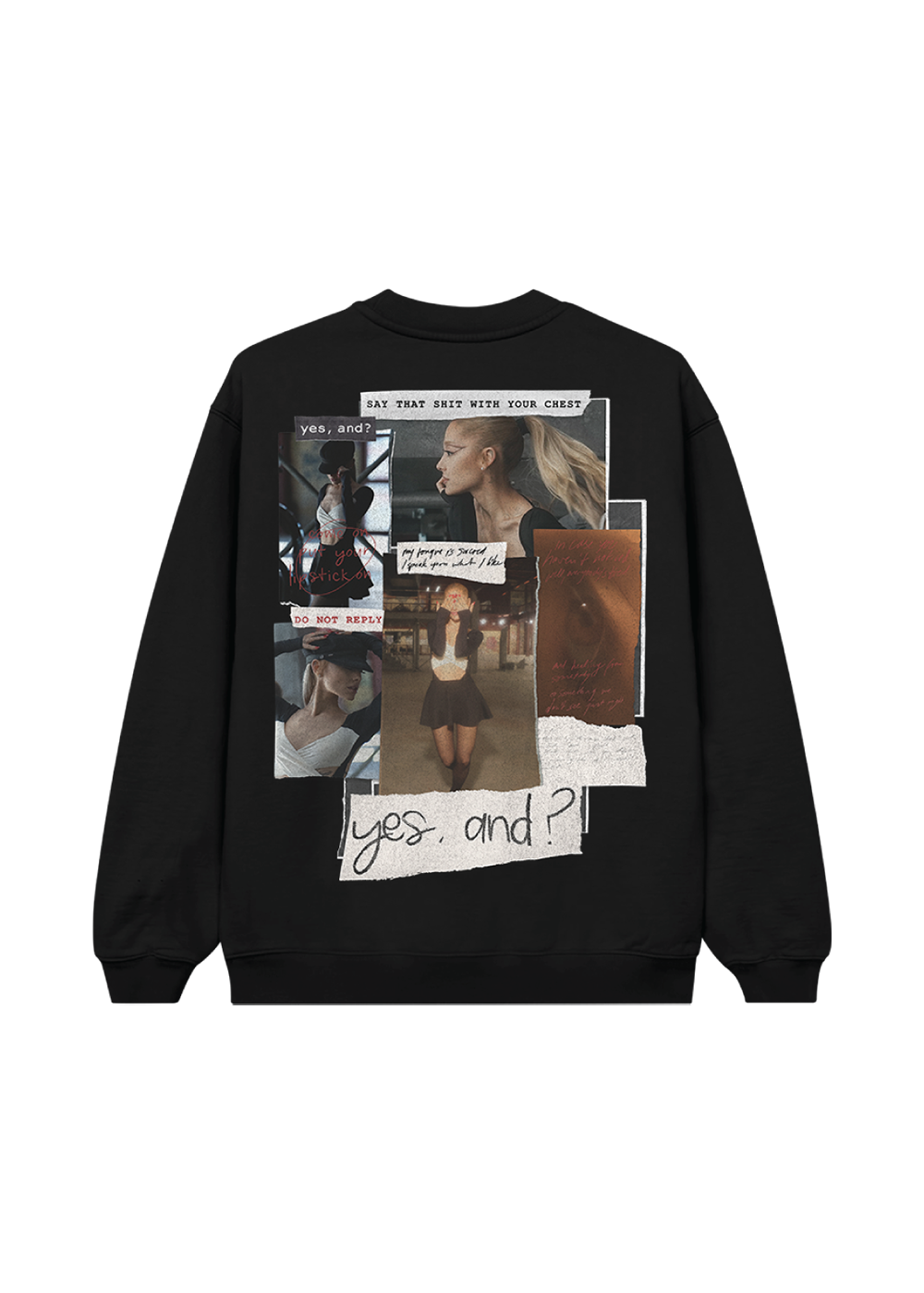 yes, and? crewneck back