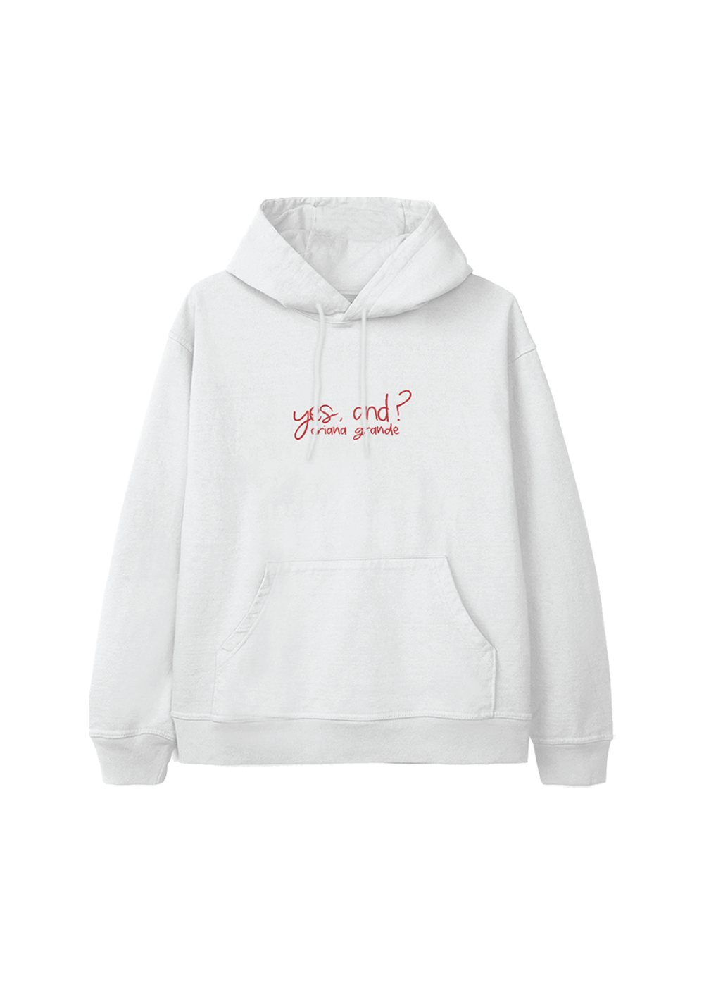 yes, and? collage hoodie front
