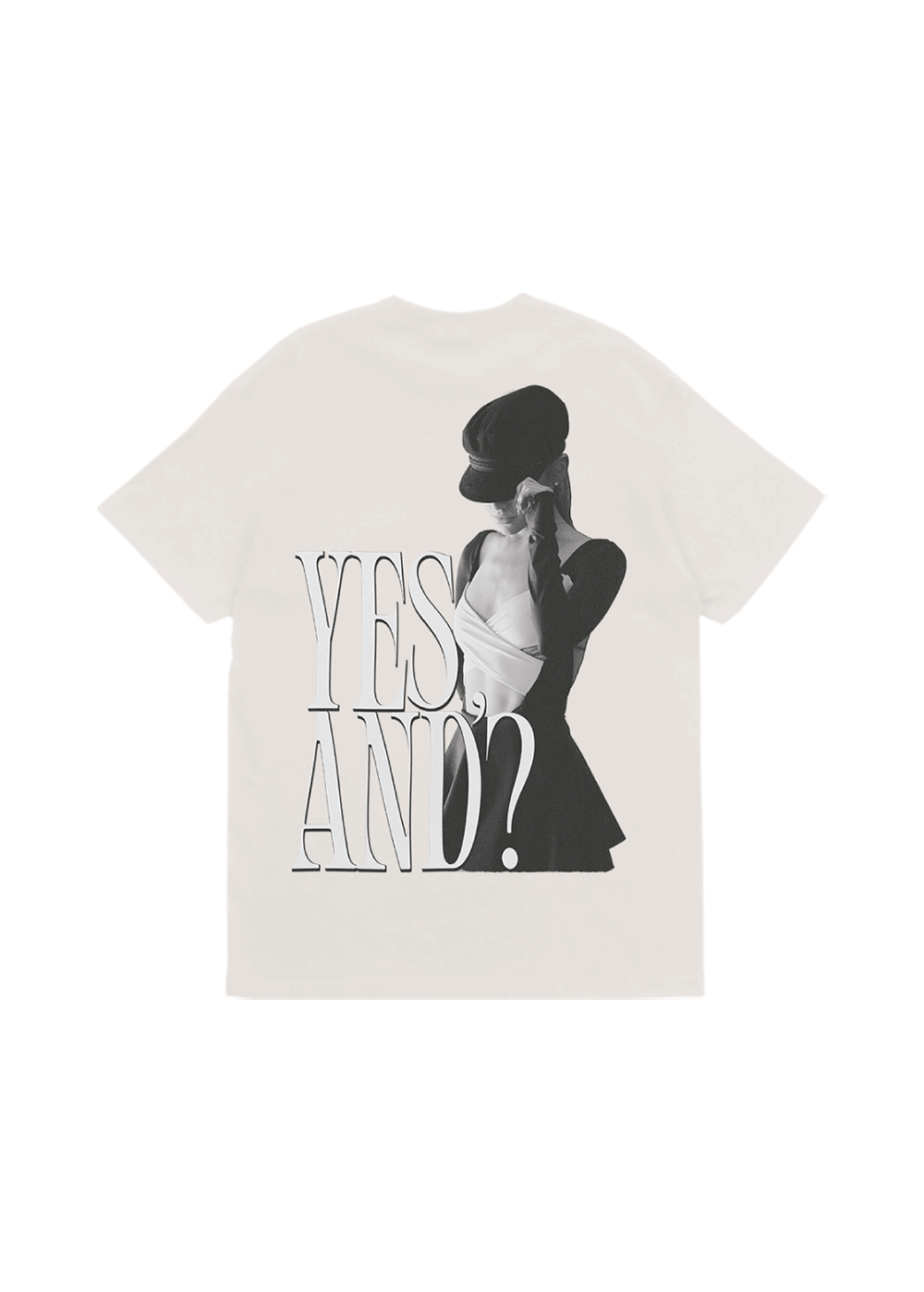 yes, and? off-white t-shirt back