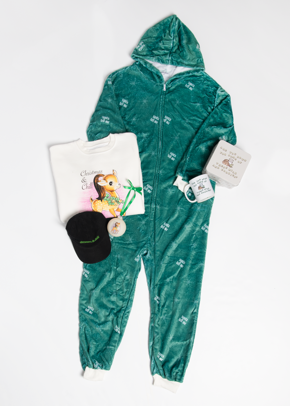 santa tell me onesie