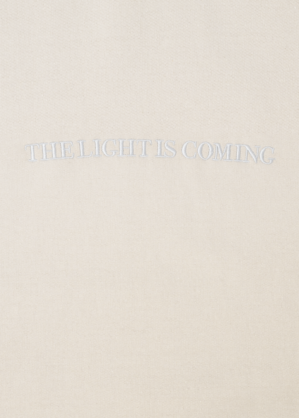 The Light Is Coming Crewneck Detail