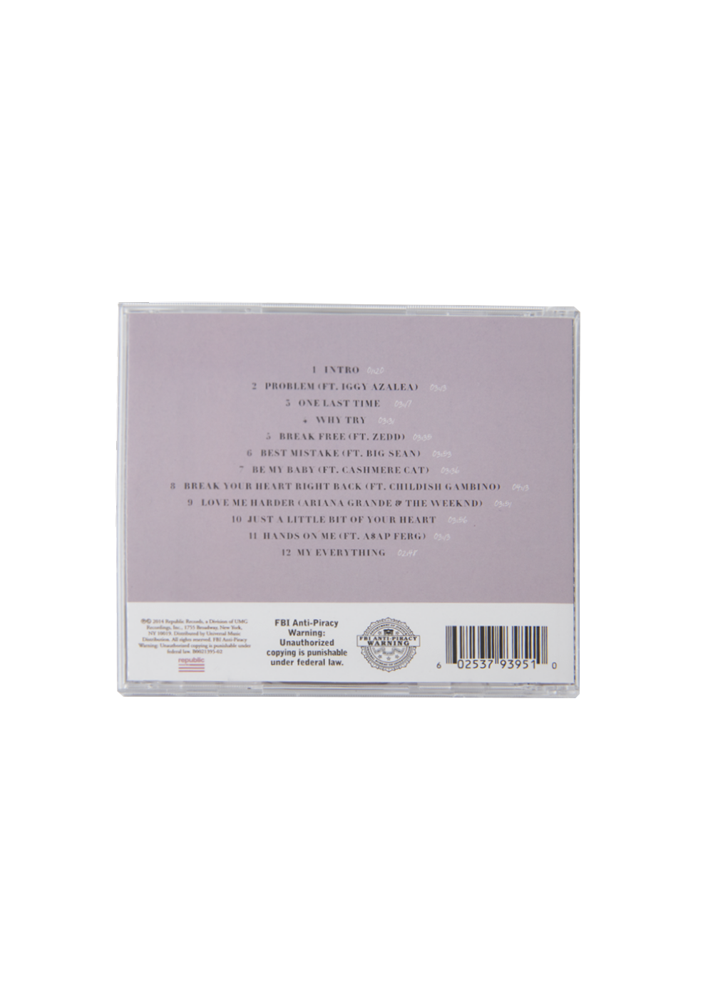 my everything cd back