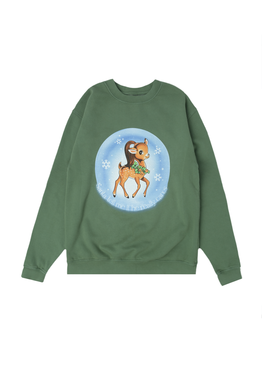 santa tell me crewneck