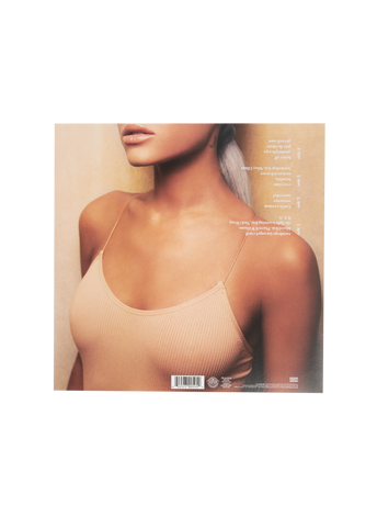 sweetener 2lp (peach colored opaque) back sleeve