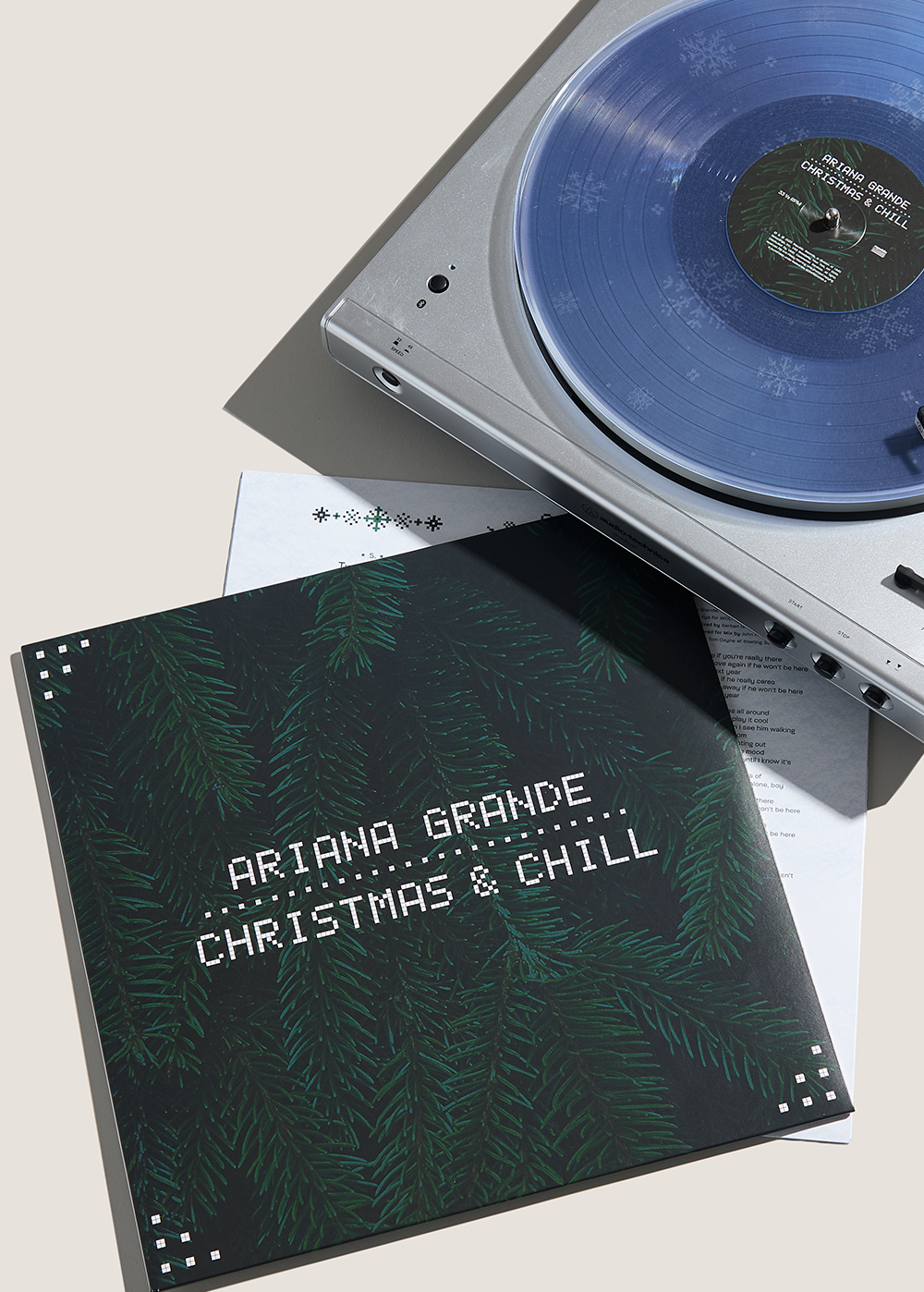 christmas & chill 10th anniversary edition lp (clear w/ snowflake christmas & chill 10th anniversary edition lp (clear w/ snowflake