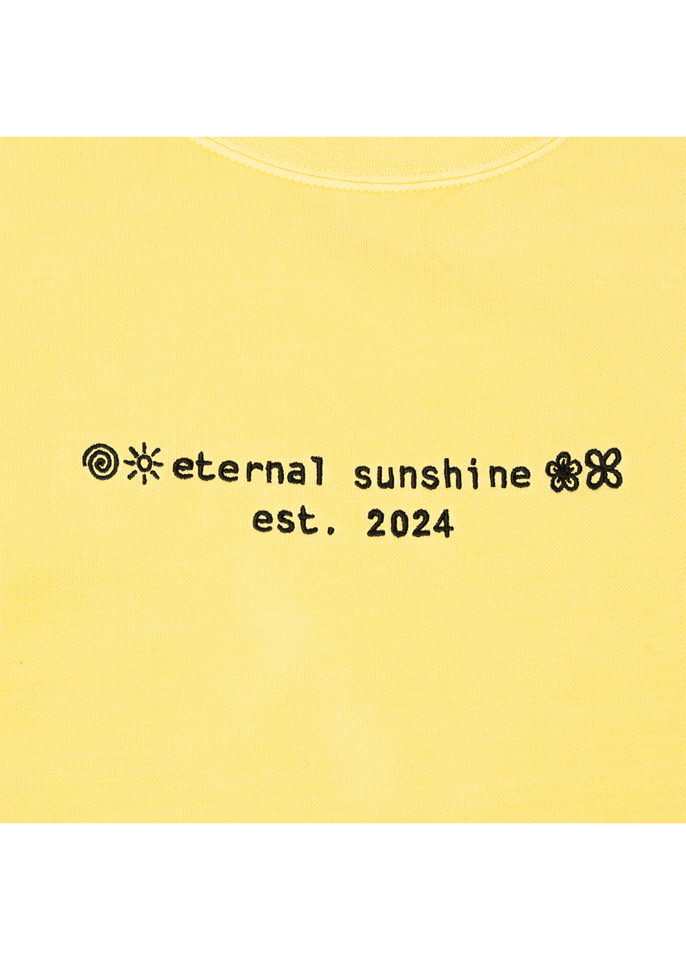 yellow eternal sunshine crewneck wrapped exclusive