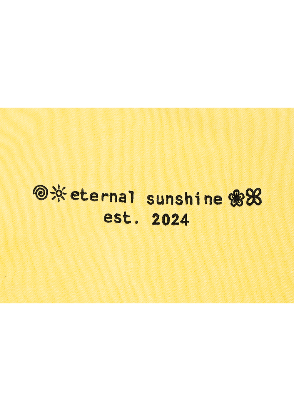 yellow eternal sunshine crewneck wrapped exclusive