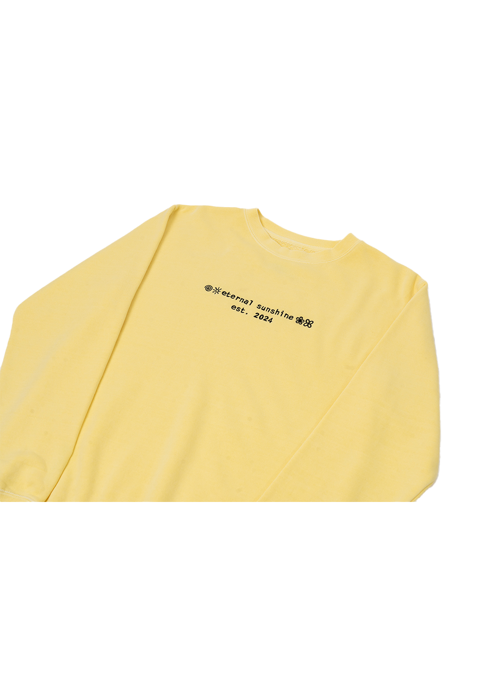 yellow eternal sunshine crewneck wrapped exclusive