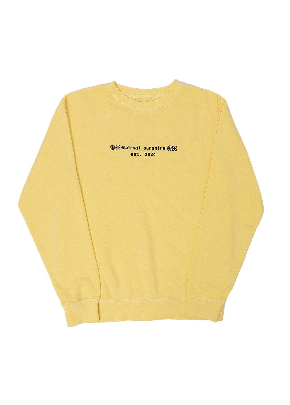 yellow eternal sunshine crewneck wrapped exclusive