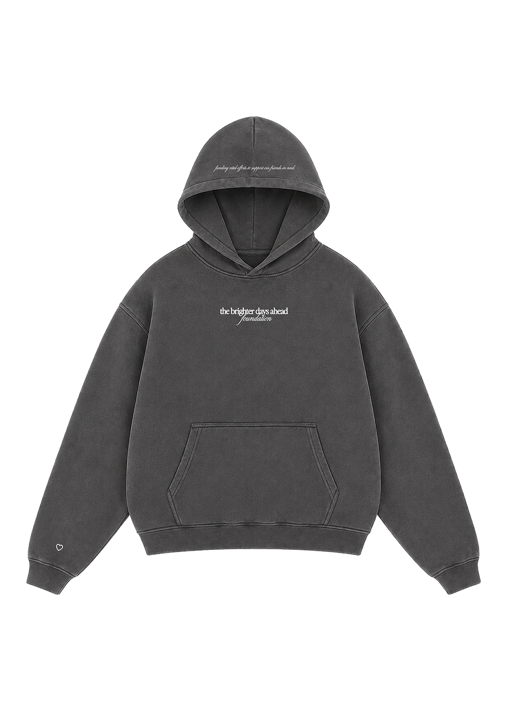 The Brighter Days Ahead Foundation Vintage Black Hoodie