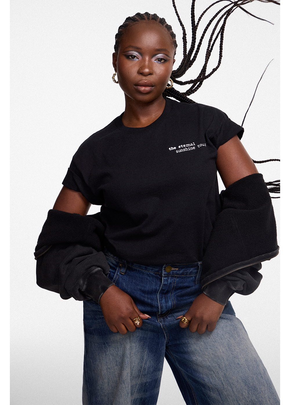 Eternal Sunshine Tour Swirl T-Shirt (Black) Front Alt