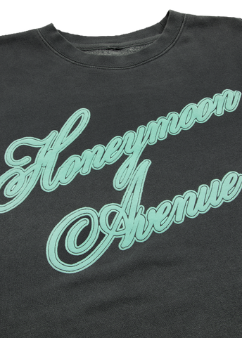 yours truly 10th anniversary honeymoon avenue crewneck detail