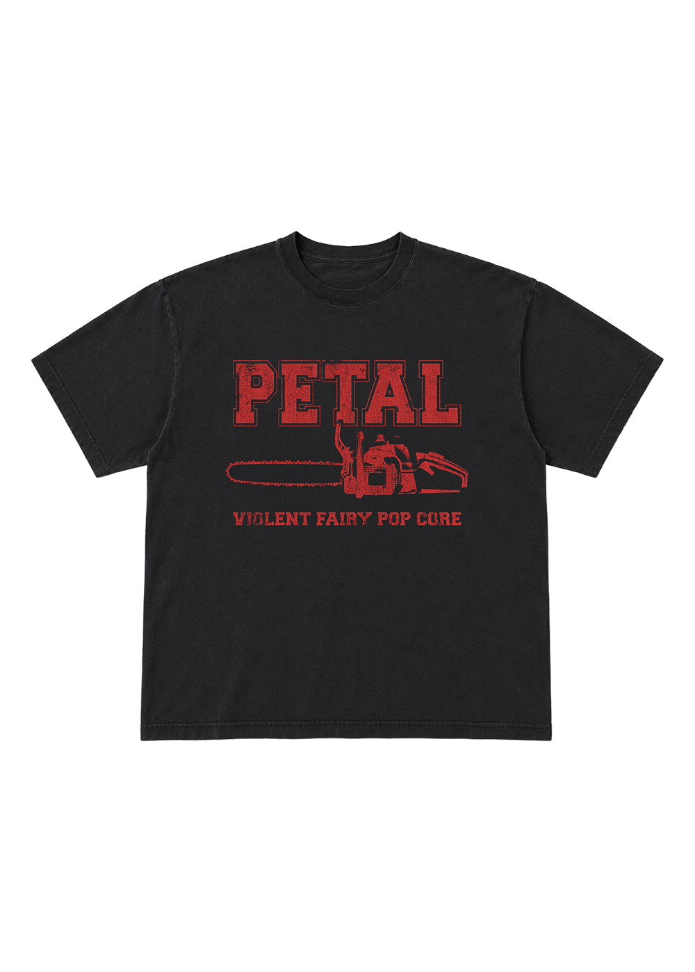 petal chainsaw t-shirt