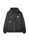 petal zip hoodie front