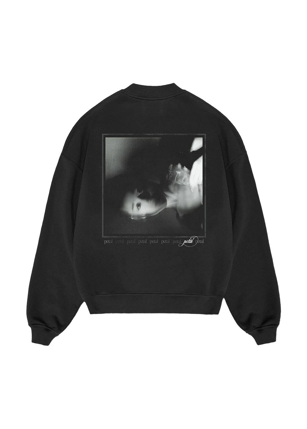 petal photo crewneck back