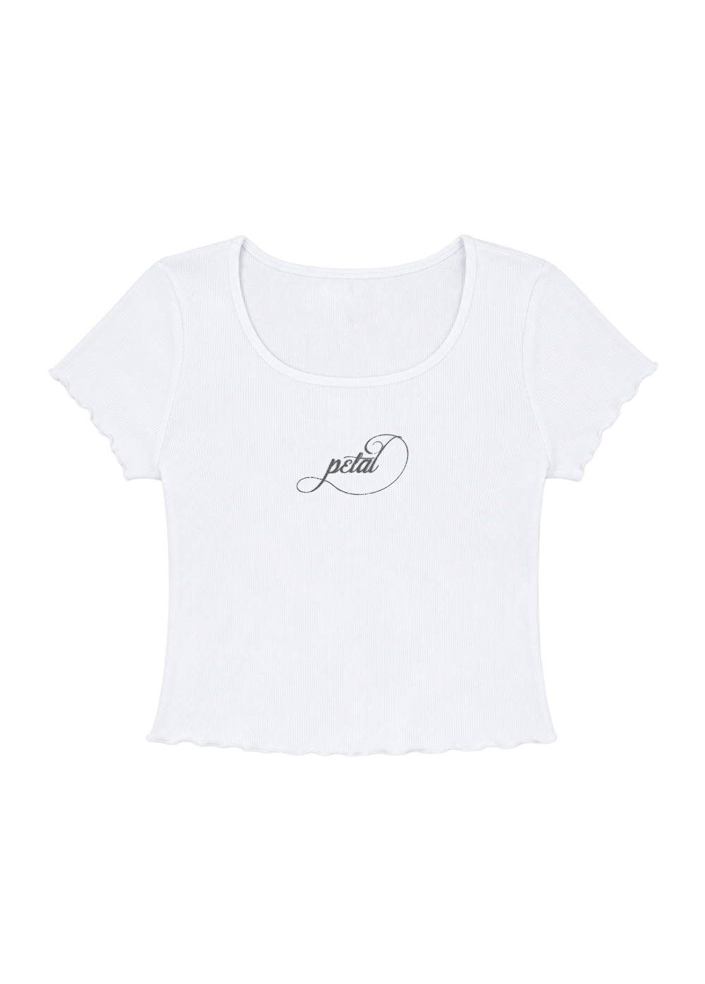 petal ripped photo baby tee