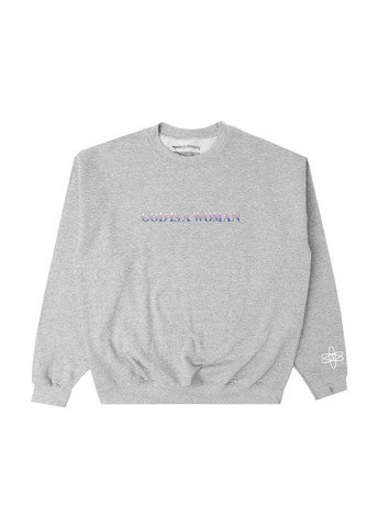 god is a woman 5 year anniversary crewneck