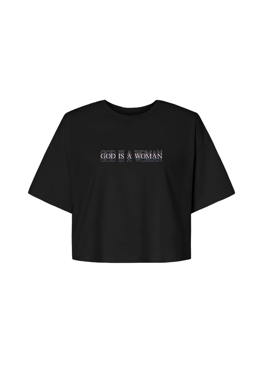 god is a woman cropped t-shirt