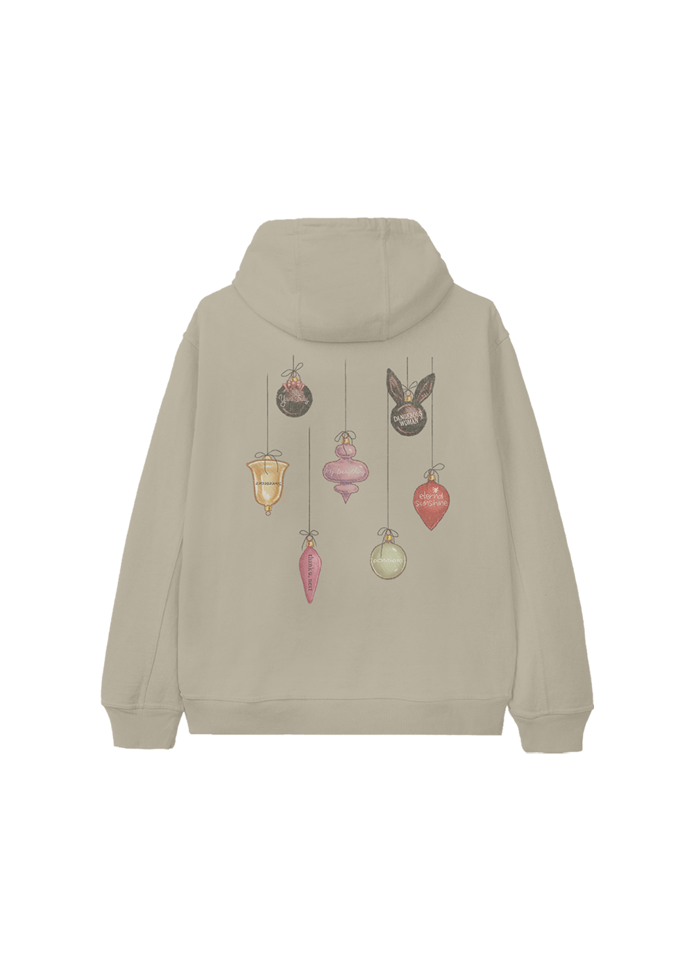 ornament hoodie back