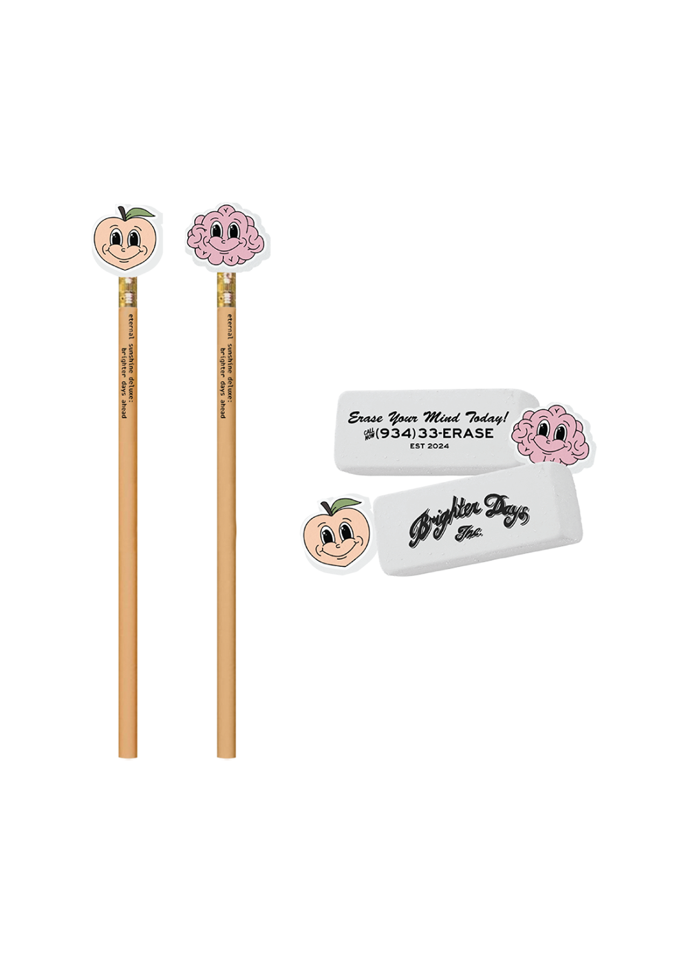 Brighter Days Pencil and Eraser Set