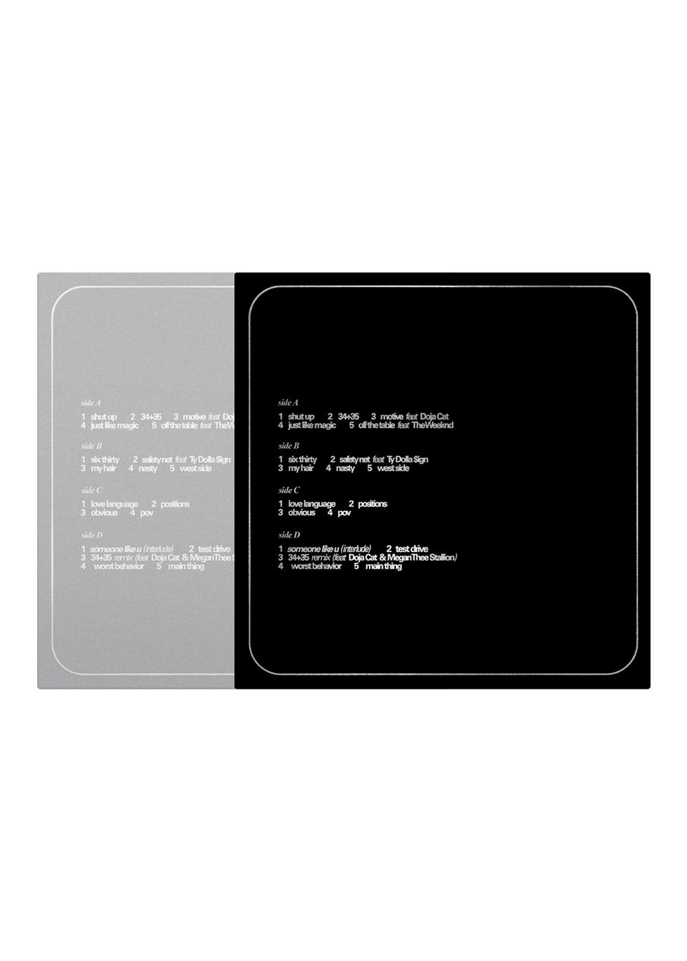 Positions Deluxe Fifth Anniversary Edition 2LP - Back