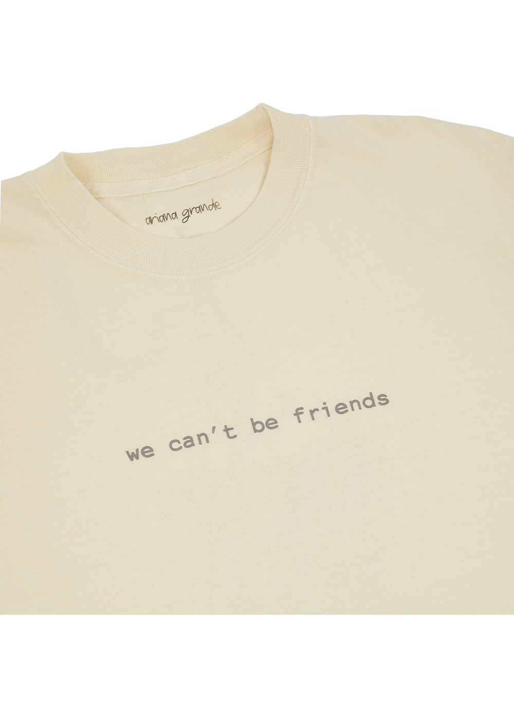 we can't be friends t-shirt front detail