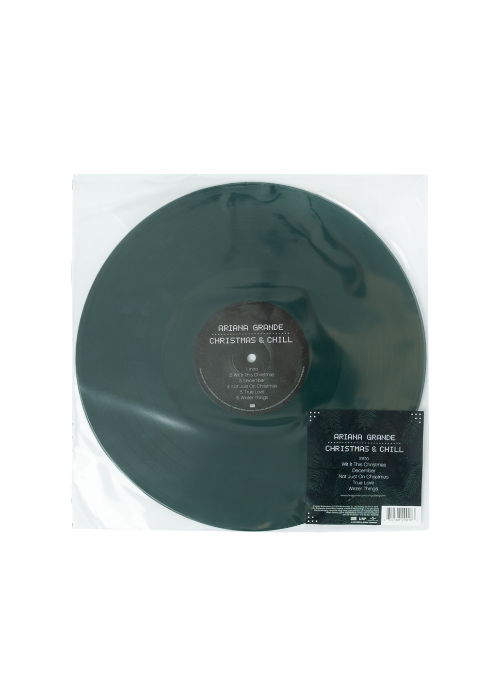christmas & chill lp (dark green with etching)