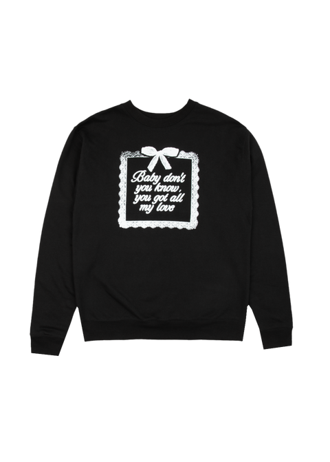 yours truly 10th anniversary all my love crewneck