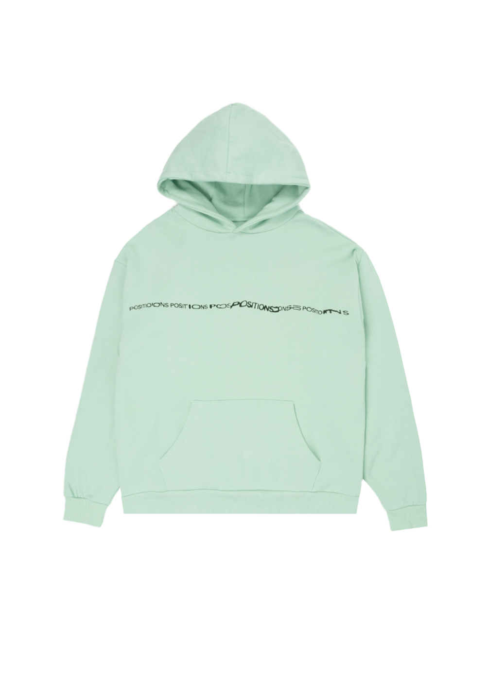 positions mint hoodie front