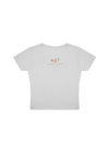 ag7 cropped white t-shirt back