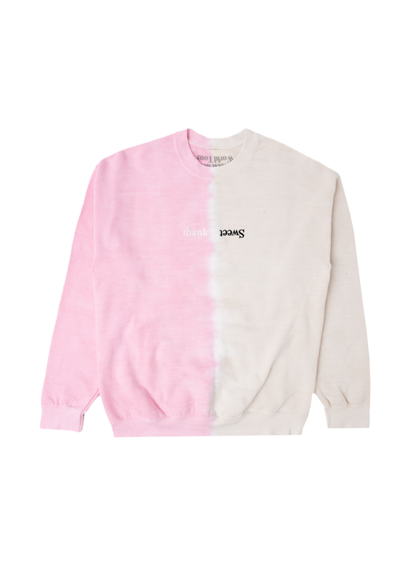 sweetener split-color crewneck - Ariana Grande | Shop